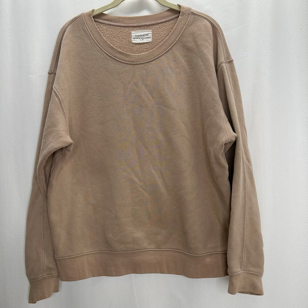 Parachute men’s tan sweatshirt Crewneck long sleeve XL